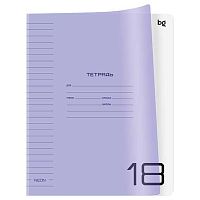 Тетрадь 18л. (линейка) BG пластик.обл. "UniTone. Neon. Сиреневая" 08937