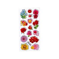 Наклейка объемн. ПГС "Цветы" 6,5*13,5см BTL-826 Р22072-20 Кн22072-20