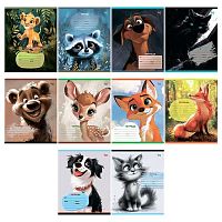 Тетрадь 12л. (клетка) BG "Домашние животные" 61465