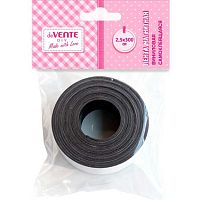 Лента магнитная самокл. deVENTE "Diy” 8000524 2,54*300см,чёрн.,винил.,блист.