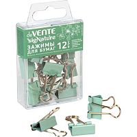 Зажим для бумаг deVENTE 19мм "sigNATURE" 4131504 оливковый,металл.,пластик/к