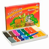 Пластилин 16цв.,320гр. ГАММА "Мультики" 280027