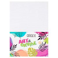 Картон белый гофрир.  А4  5л. КОКОС 241845 в папке