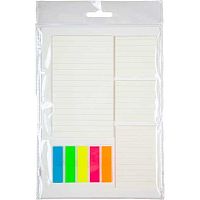 Разделитель листов пластик. А5+кл.бумага д/заметок+самокл.этикетки-закладки deVENTE 3051419