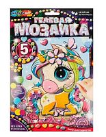 Набор д/творчества МУЛЬТИ АРТ Гелевая мозаика "Единорог" GEL-UNIC  17*23см