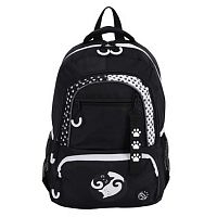 Рюкзак КОКОС "CRASH Yin Yang" 230365 чёрный 29*40*16см,2отд.