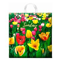 Пакет петл. 40*42 ПВД "Поле тюльпанов" 45мкм