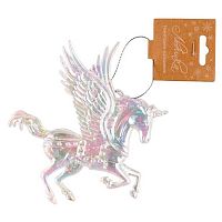 Игрушка ел. ЛЬДИНКА "Единорог" 231399 акрил,13,5см,прозр./радужн.перламутр