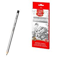 Карандаши ч/гр. EK "ArtBerry" 56081 (12шт) (2Н,Н,F,HB,В,2В,3В,4В,5В,6В,7В,8В),шестигр.