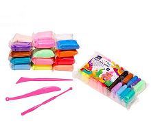 Суперлёгкий пластилин (масса д/лепки) MAZARI 24цв., 13гр. M-4194-24 +стеки 3шт,ОПП-уп.