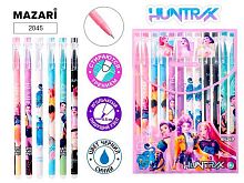Набор гел. ручек 12шт. "Пиши-Стирай" MAZARI 2045 синие,0,5мм,цв.корп.,асс.