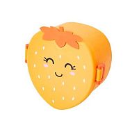 Ланч-бокс пластик. "Морковка" (3отд.,ложка,вилка) 17*15см,облепиха 361-605