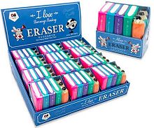 Набор ластиков INTELLIGENT GREENWILL "Книги,карандаши" DI-679 (7шт)асс.