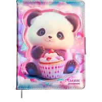 Дневник 1-11кл. deVENTE тв.обл. "Sweet Panda" 2020677 кож.зам.,поролон,бел.бум.,магн.створка