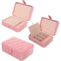 Шкатулка д/украшений "Дель виенто" 616-771 пудровая роза,16*11,5*5,5см