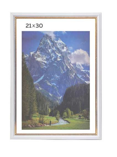 Фоторамка пластик 21*30см Арона 381 белый Фоторамка пластик 21*30см Арона 381 белый
