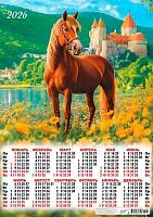 Календарь настенный листовой А2 2026г. ЛИС "Символ года.Символ сказочной удачи" ПО-26-032 Календарь настенный листовой А2 2026г. ЛИС "Символ года.Символ сказочной удачи" ПО-26-032