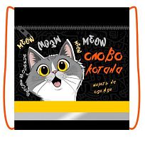 Сумка д/обуви ПЧЕЛКА СДС-71 42*34см "Слово котана" ткань,карм.,светоотр.полоса