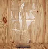 Пакет подар. на жёстком дне №1 (дно7*11см,высота40см) прозрач. Пк01-00-0000Пр