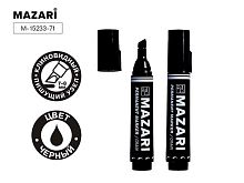 Маркер перм. MAZARI M-15233-71чёрный ,клиновидный,линия письма 7-8мм