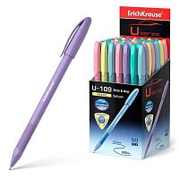 Ручка масл. шар. EK U-109 Stick&Grip Pastel 58111 синяя,1,0мм,Ultra Glide Technology