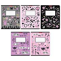 Тетрадь 48л. (клетка) КанцБиз "Стиль Эмо" 15039/5 глиттер