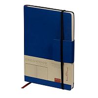 Ежедневник н/д А5 136л. BV кож.зам. "Zenith" 3-032/01 синий,на резинке