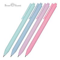 Ручка авт. шар. BV PointClick "Zefir" 20-0377 синяя,0,38мм,корп.soft touch.асс.