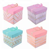 Коробка подар. КОКОС "Surprise" 216620 (10*10*10) асс,4в.