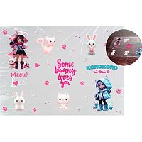 Покрытие настольное deVENTE 70*50см "Korokoro" 8061543 прозр.PVC с рис.,150мкм