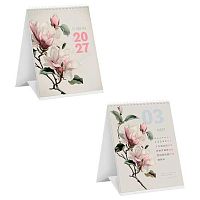 Календарь-домик настол. 2027г. BG "О цветах" 390993 спираль,10,8*14см,мел.бум.105г/м2