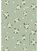 Записная книжка А6  48л. Проф-Пресс "Цветочный паттерн-12" 48-7187 тв.обл.,глянц.лам.,лён