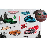 Покрытие настольное deVENTE 70*50см "Fast Or Last" 8061542 прозр.PVC с рис.,150мкм