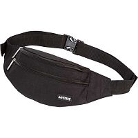 Сумка подростковая поясная deVENTE "Limited Edition.Uno Black" 7035509 водоот.полиэстер,26*10*7см