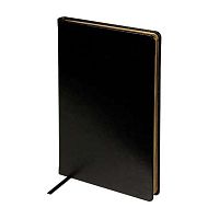 Ежедневник н/д А5 136л. BV кож.зам. "Megapolis Nebraska" 3-693/02 чёрный,золотой срез.,беж.бум.