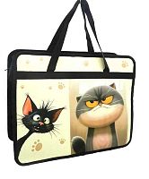 Папка пластик,с ручками А4 ПЧЕЛКА ПМ-А4-251 "Дружба" широкая