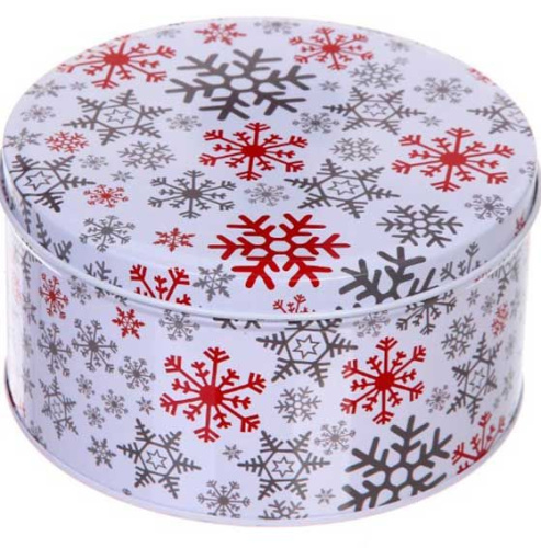 Банка жестяная "Снежинка" 900мл 894-433 Банка жестяная "Снежинка" 900мл 894-433