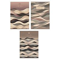 Тетрадь 96л. (линейка) А4 ХАТ "Кофейный муар" мат.лам.,тисн.,асс.