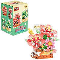 Конструктор 1TOY Blockformers "Цветочная коллекция. Корзина с пионами" Т26527 пластик.(455дет.)