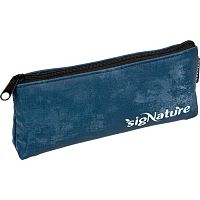 Пенал-косметичка deVENTE 210*80*35 "sigNATURE" 7026620 (45предм.) треуг.,синий,кож.зам.