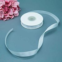 Лента 1,2см*22,85м атласная белая Микрос ч37703