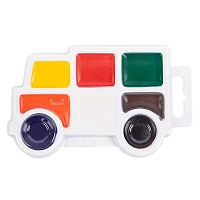 Краски  6цв. Лео Расти "Машинка" LGW-0108 мед.,б/к.