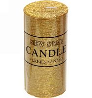 Свеча "New Star" ZD-073 114-142 золото,5*10см