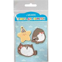 Кл.бумага д/заметок 41*41мм/50*50мм deVENTE  20л.*3шт "Gray Birds" 2010405 асс.форм,дизайна