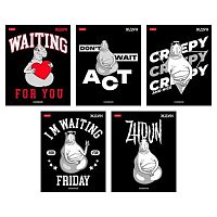 Тетрадь 48л. (клетка) ХАТ "Ждун" выб.лак,скругл.углы,асс.