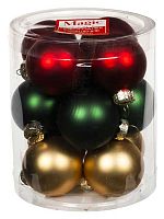 Игрушка ел. ФЕНИКС "Шары мультиколор" 92662 (12шт),стекл.,4*4*4см