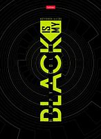 Бизнес-блокнот А4  80л. ХАТ тв.обл. "Black" 27685 мат.лам.,5-цв. блок клетка