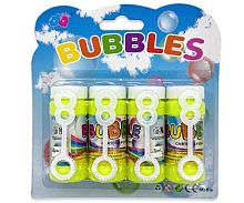 Набор мыльных пузырей INTELLIGENT "Bubbles" 4*50мл DJ-197 асс.