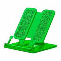Подставка для книг EK "Neon Solid" 61517 пластик,зелёная,русский алфавит