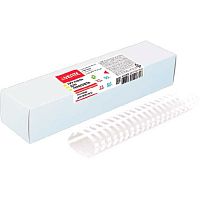 Пружина д/переплета deVENTE 32мм белая  50шт. 4125709 овальная